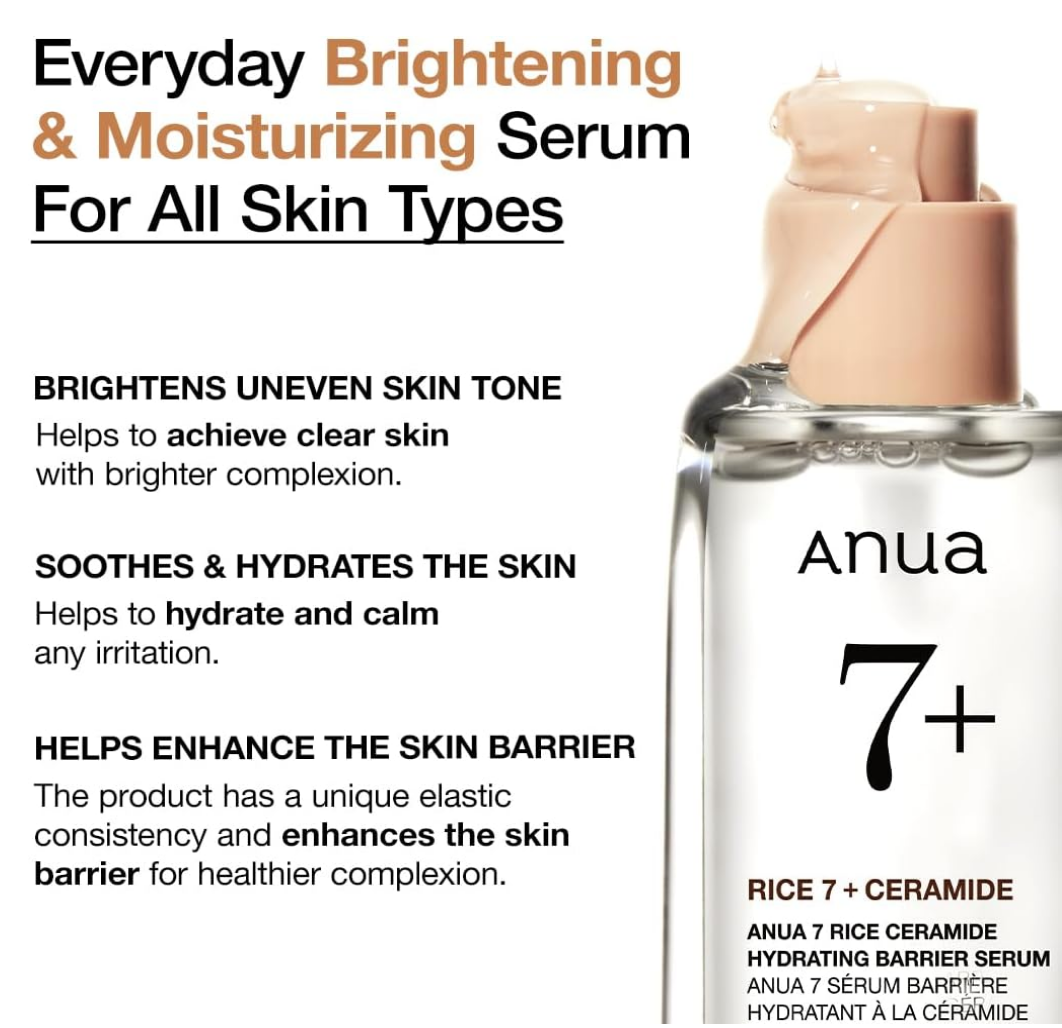 ANUA 7 Rice Ceramide Hydrating Barrier Serum 50ml