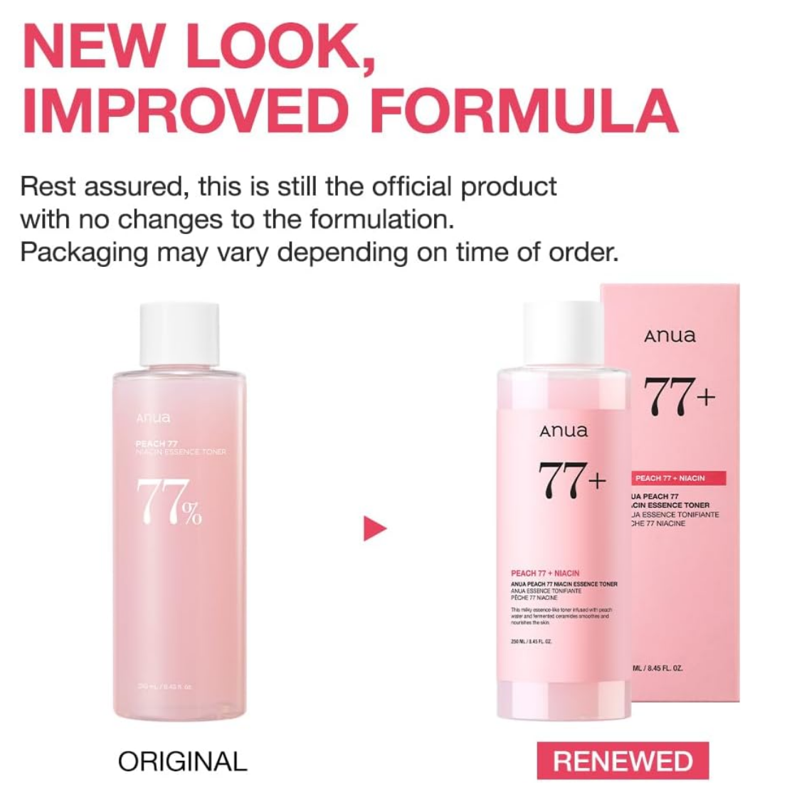 ANUA Peach 77 Niacin Essence Toner 250ml